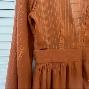 Showpo Rust Maxi Dress